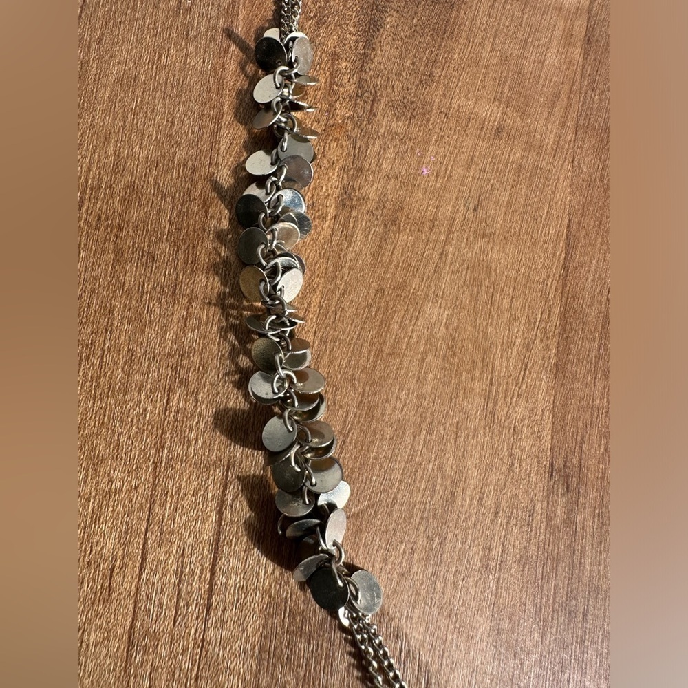 Long Gold Shimmery  Necklace - Picture 3 of 4
